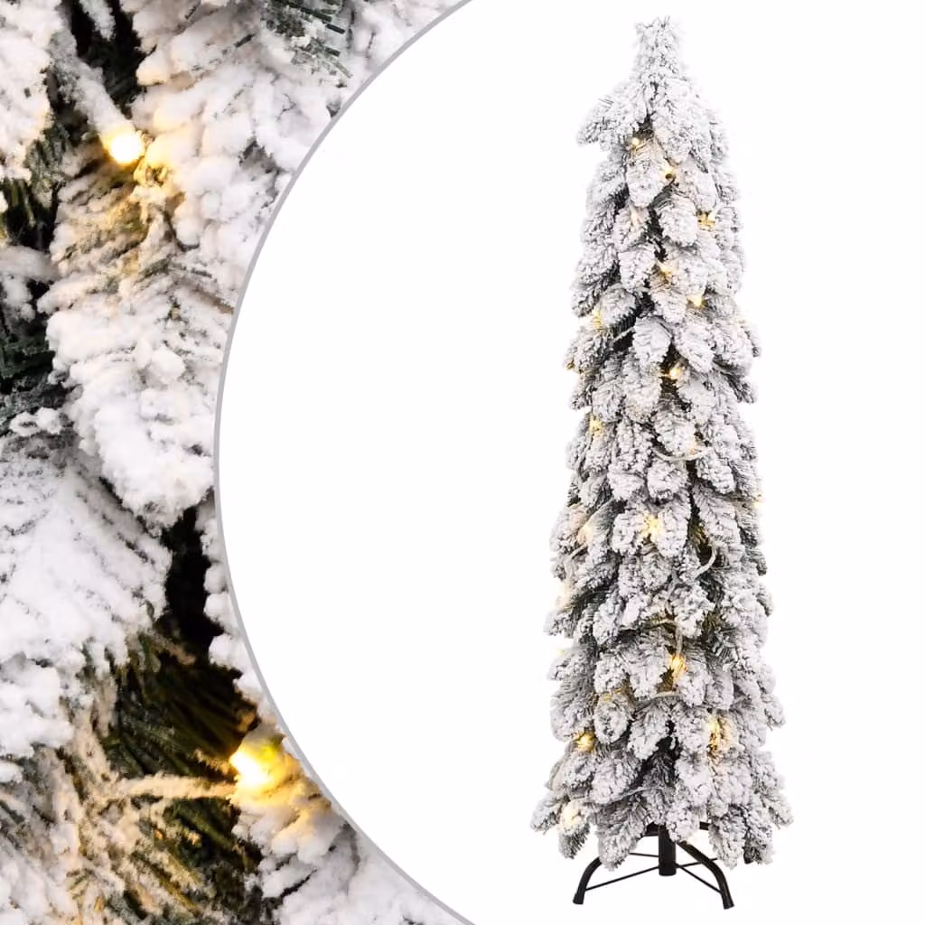 Maison Exclusive - Albero di Natale artificiale con illuminazione e effetto neve, 80 LED, 150 cm