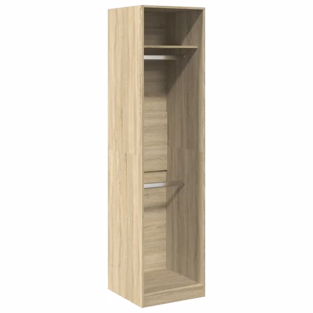 Armadio vidaXL in legno Rovere Sonoma con ante a battente, colore marrone e beige, L: 50 cm, P: 50 cm, H: 200 cm – 2