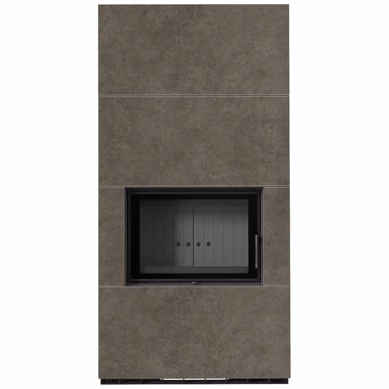 Kit camino KRATKI FLOKI BOX 8 kW Ø 160 Sinterizzazione al quarzo FOKOS PIOKRATKI MBO rivestimento nero