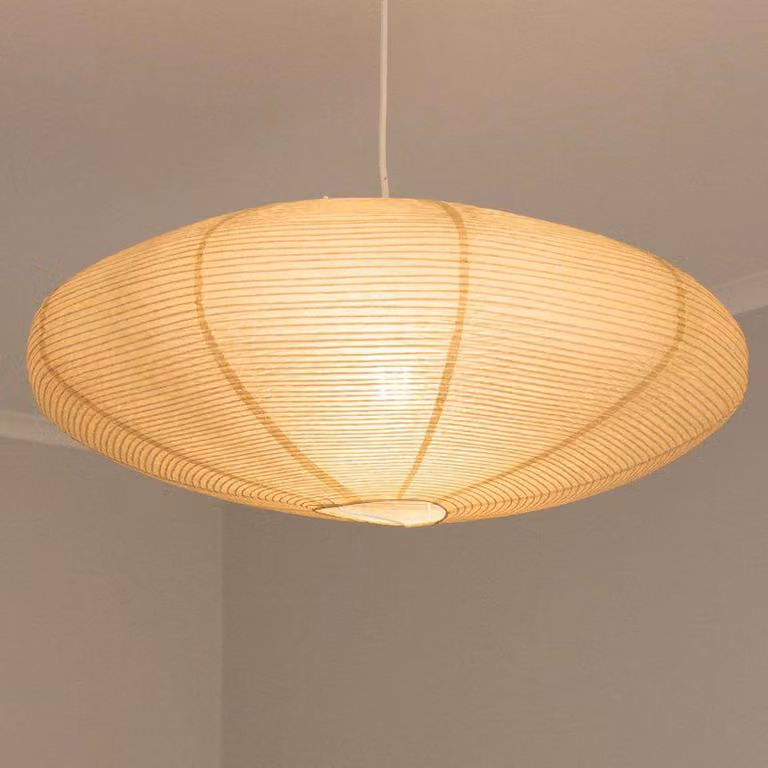 PR Home Lampada a sospensione Yuni, dimmerabile, Crema / Ambra, Soggiorno / Sala da pranzo, Carta / Lunolit / Lunopal, Scandinavo, Lampada a sospensione