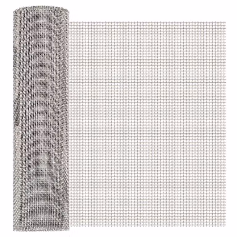 Rete per schermatura vidaXL in acciaio inossidabile Argento L: 1000 cm, H: 40 cm