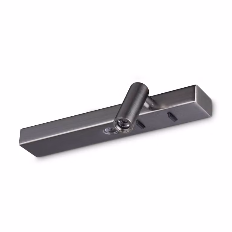 IDEAL LUX Applique da parete a LED Bonne Nuit 2, Alluminio / Grigio / Zincato, Soggiorno / Sala da pranzo, Metallo, Moderno, Applique a LED