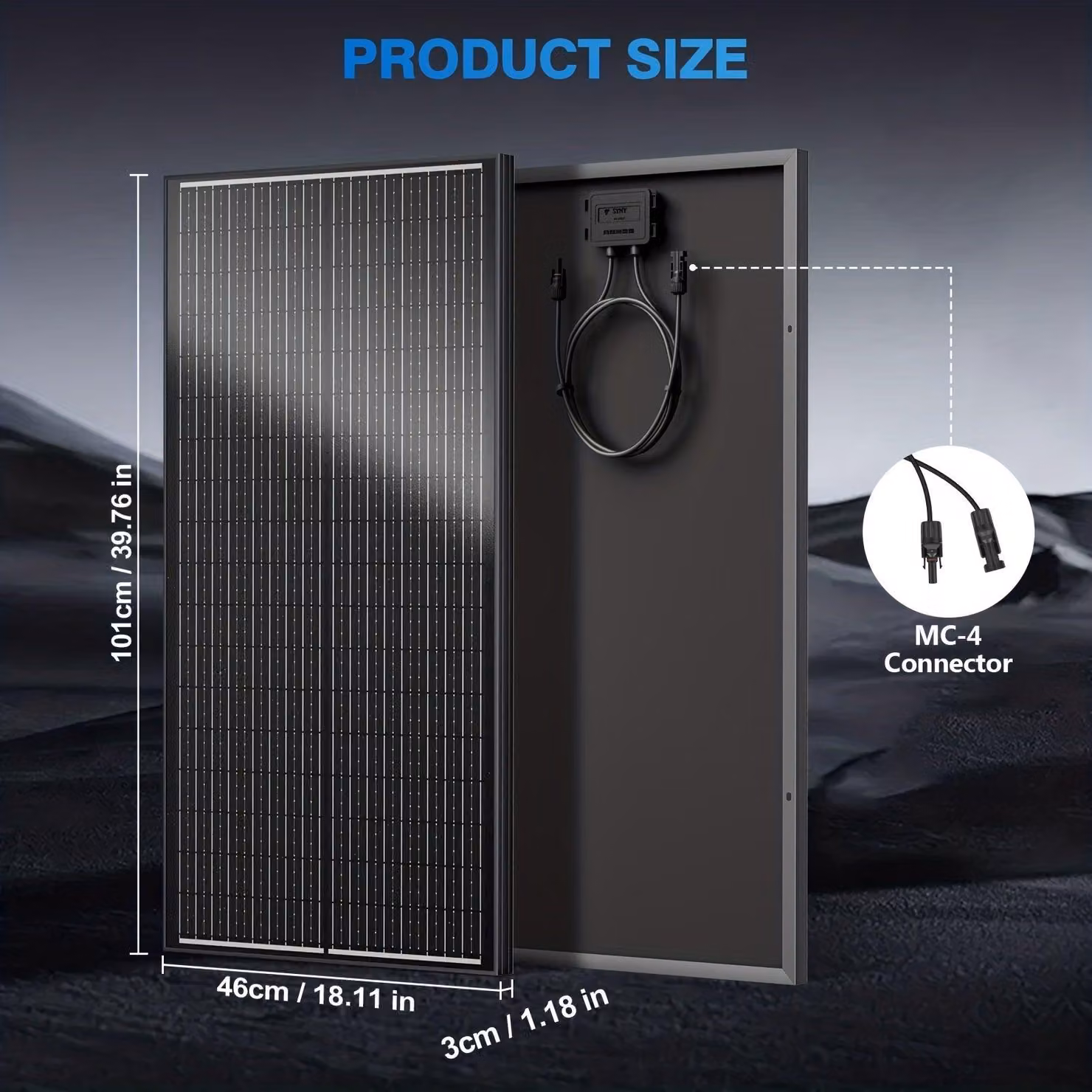 Pannelli solari da 200W - Kit di pannelli solari - Pannello monocristallino - Modulo fotovoltaico - Caricabatterie solare