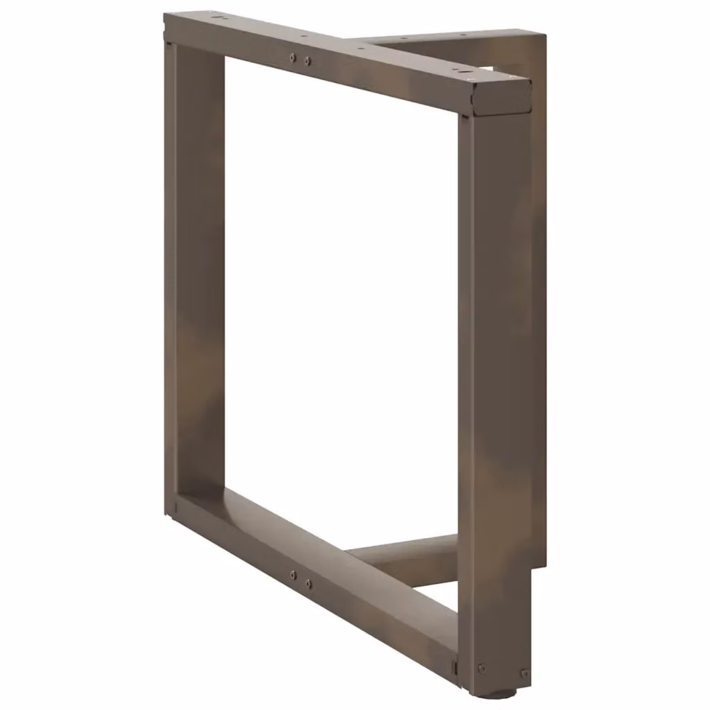 Coppia di gambe per tavolo da pranzo a forma di T vidaXL in metallo nero L: 100 cm, P: 35 cm, H: 72-73 cm