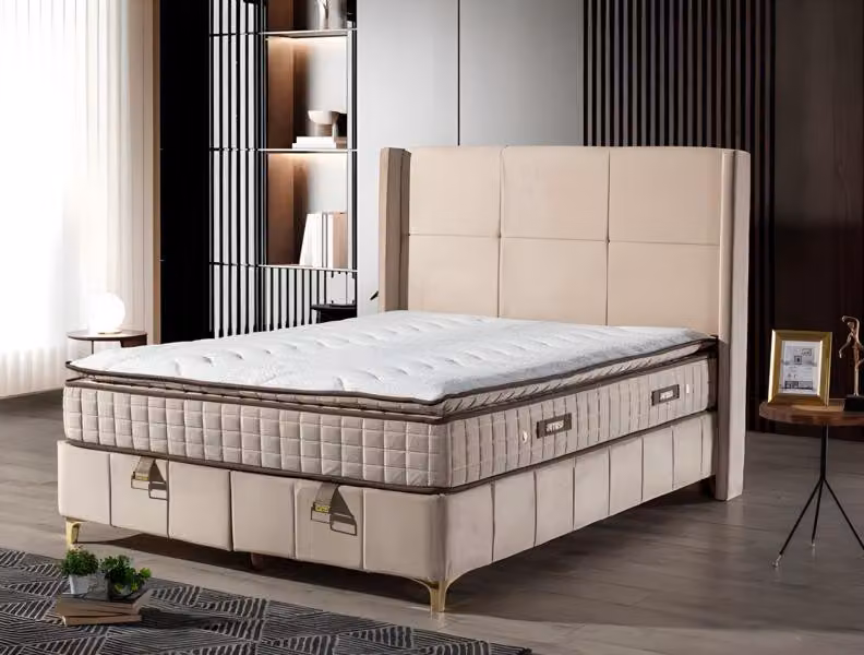 Luxuriöses Boxspringbett Elegantes Design für höchsten Komfort und Entspannung