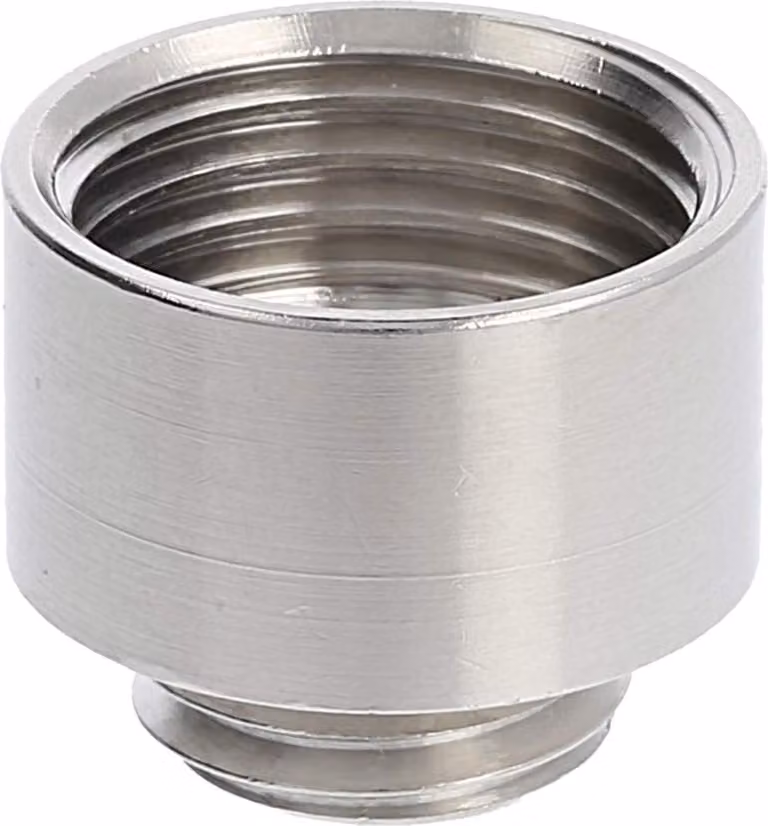 WISKA Adattatore M/M da M12x1,5 a M16x1,5 MRM-M12/M16 rotondo ottone (CuZn) nichelato filettatura di collegamento 5,0 mm - 1
