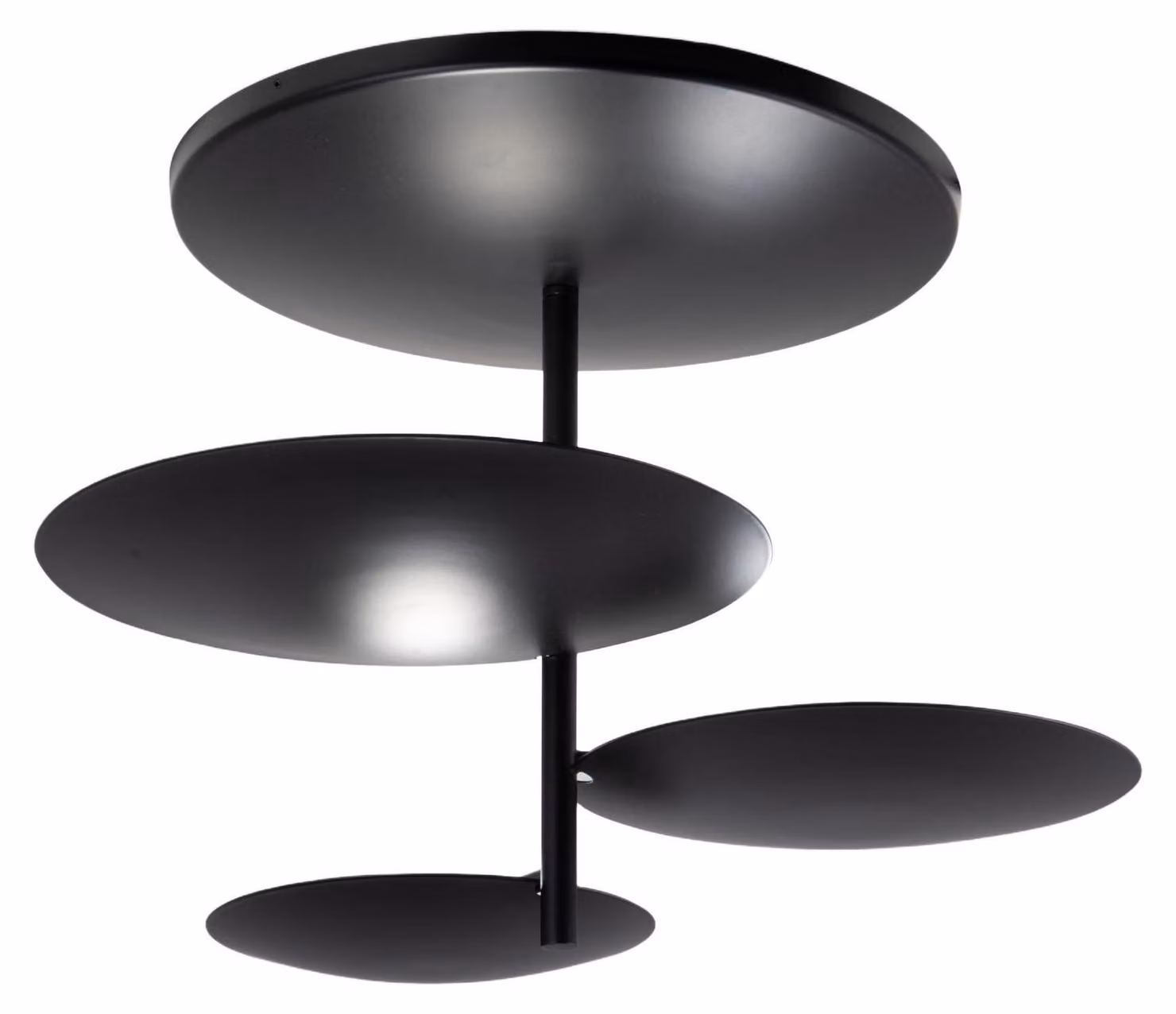 Plafoniera Simplon LED 3x15,5W Integrato 5180 lm 3000K Dimmerabile a taglio di fase, Struttura in metallo, IP20, Classe 1 - Nero