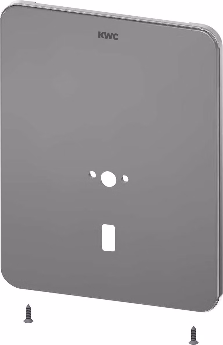KWC AR piastra di copertura in acciaio inox, F3, per uscita, 190x245 mm, supporto per sensore, 2030049060