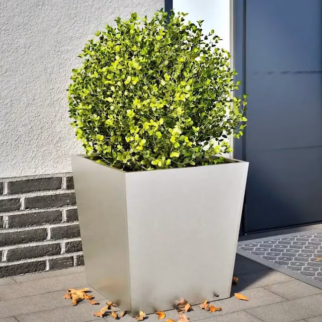 Fioriere da Giardino 2 pz 50x50x50 cm in Acciaio Inox 851075