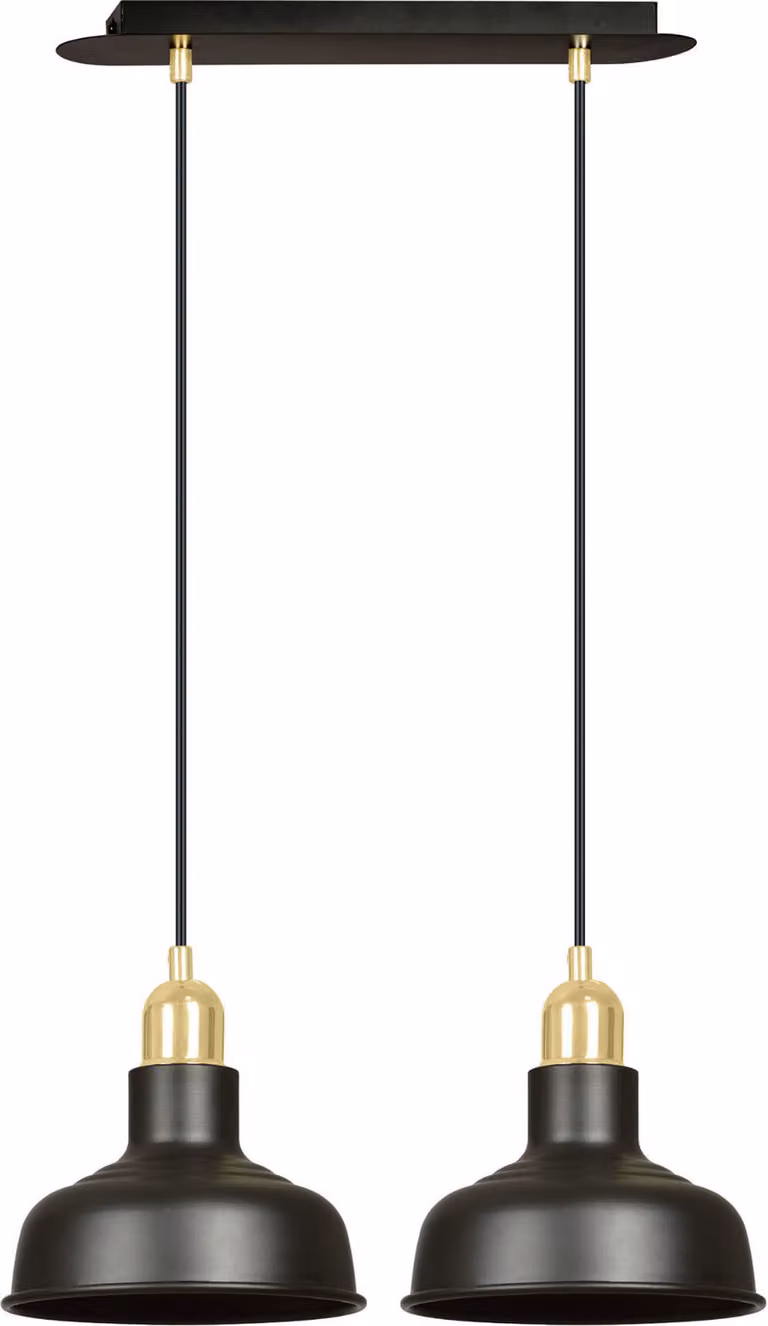 LAMPADA A SOSPENSIONE Emibig 2xE27 60W IBOR 2 NERA 1042/2