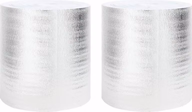 Riflettore di calore per termosifoni 2 pcs Argento 25 x 0,5 m