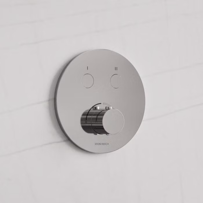 Miscelatore a incasso Kronenbach Smart Push per 2 uscite, modello rotondo