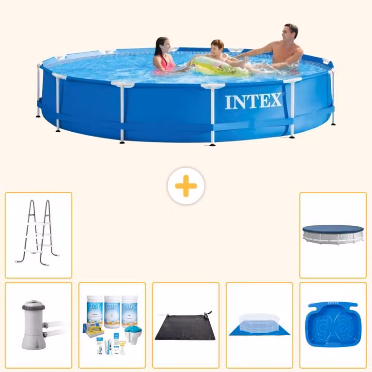 Piscina fuori terra a struttura - 366x76 cm - 8 pezzi - Modello S21179