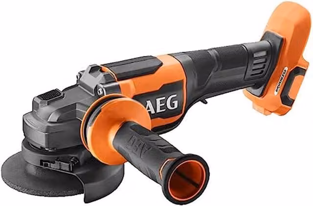 Smerigliatrice angolare AEG BEWS18-125BLPX2-0 Brushless 18V a batteria, Ø 125 mm, arancione – 1