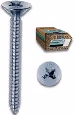 Set di 200 viti autofilettanti per metallo Mustad zincate argento, L: 5,5 mm, H: 32 mm