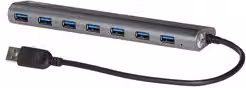 Hub USB i tec Metal Series 3.0 con 7 porte, Grigio, U3HUB778