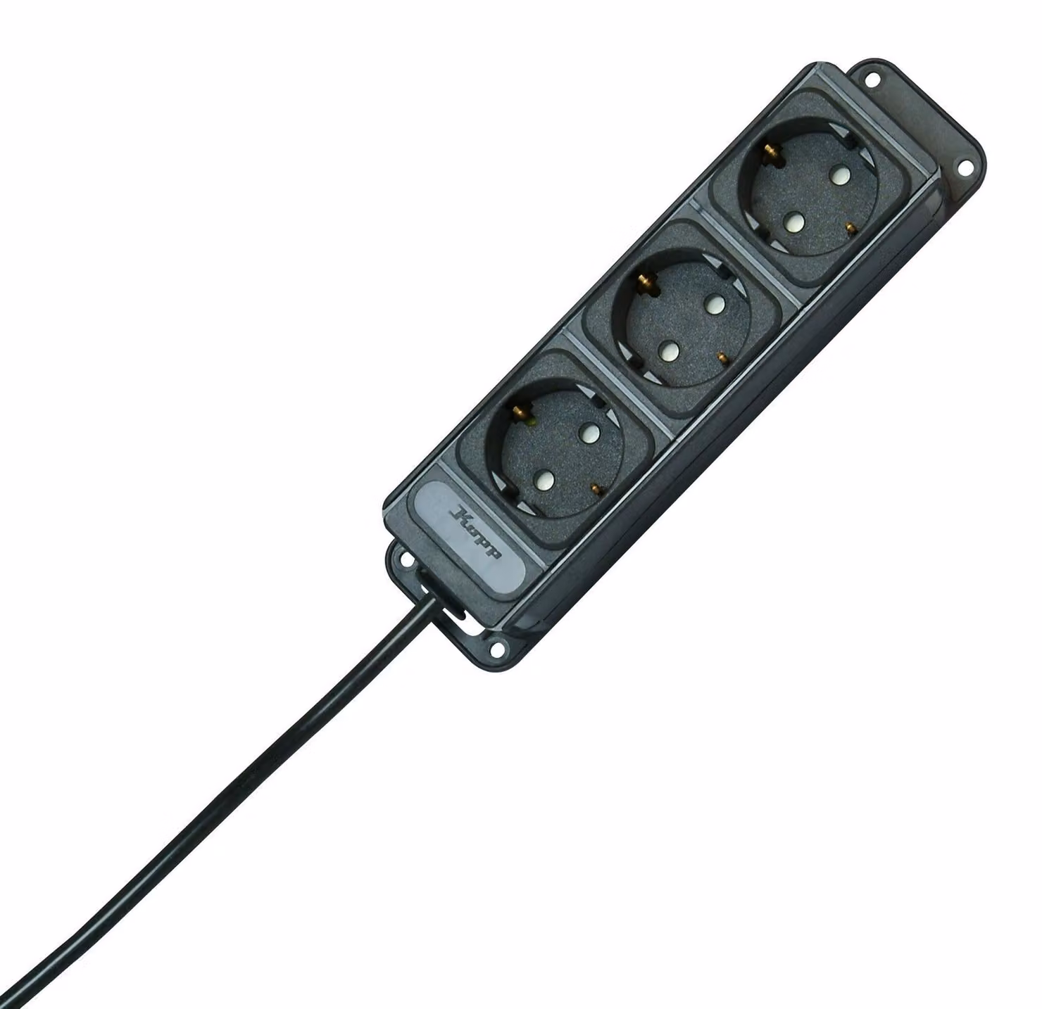 KOPP Presa di corrente con messa a terra a 3 canali 127015013 Cavo di alimentazione KiSi UNOversal 1,4 m an