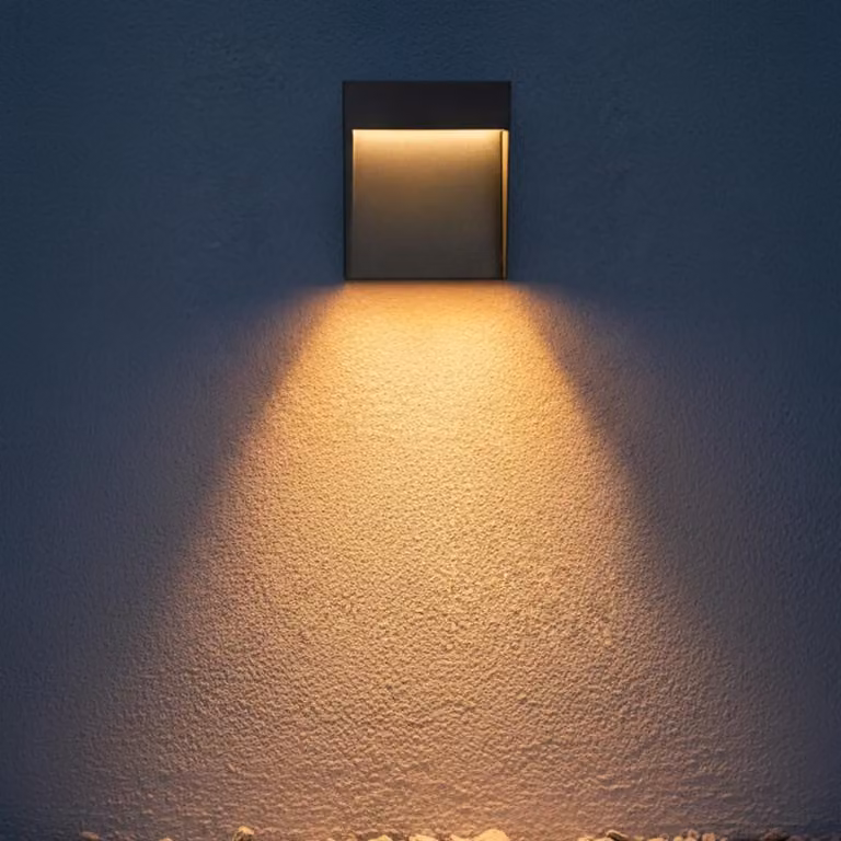Flatt Applique LED 14W IP65 alluminio antracite Colore della luce commutabile