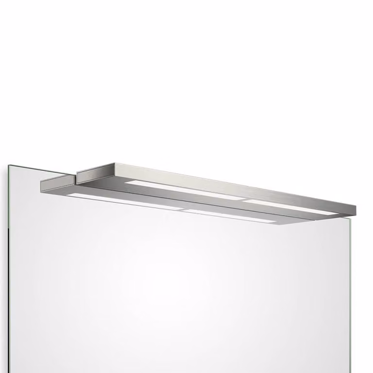 Decor Walther Applique da parete Slim 1-60 N, Alluminio / Grigio / Zincato, Bagno, Alluminio, Moderno, Applique