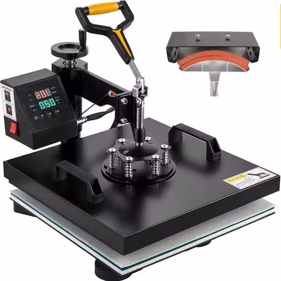 Macchina per la trasformazione termica - 2-in-1 Sublimatore - 1500W - Display LCD