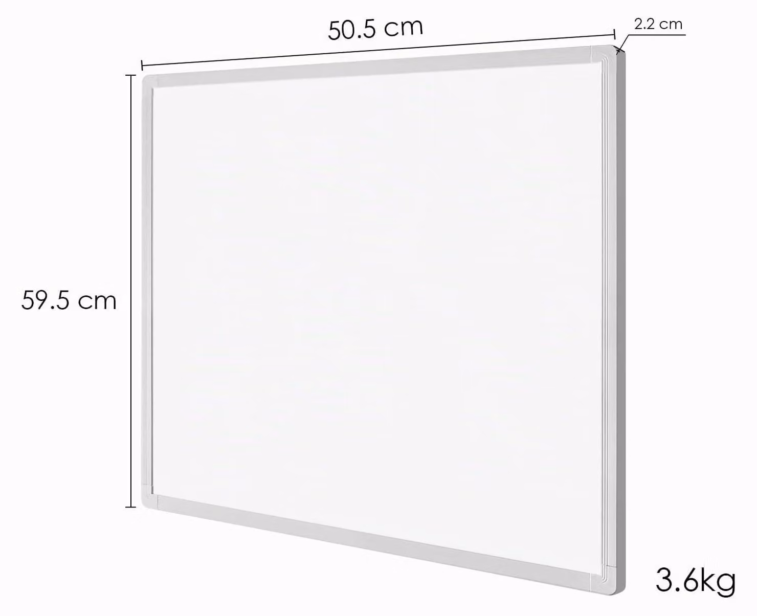 Pannello a infrarossi da parete - 300 Watt di emissione di calore - 50x60x2,2 cm, colore bianco