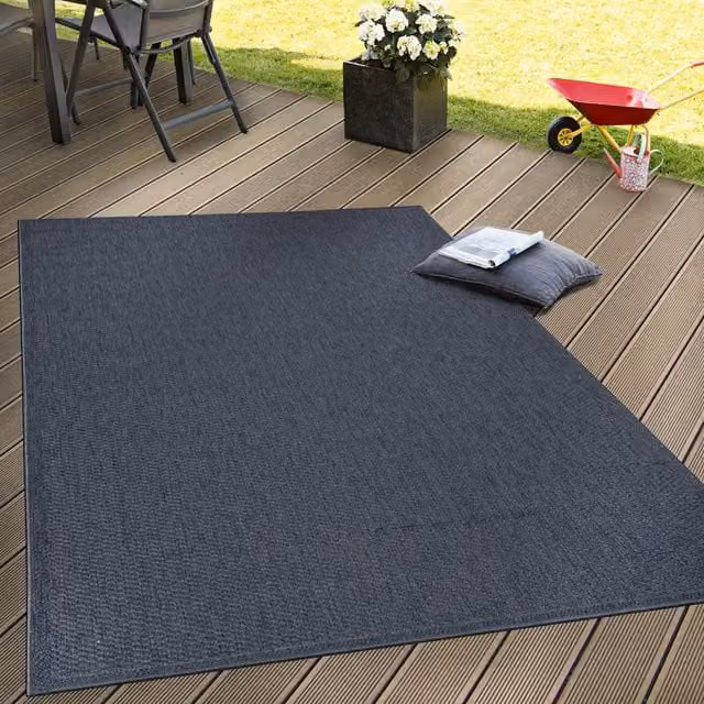 Tappeto Timba per interni ed esterni blu navy L: 120 cm, P: 160 cm