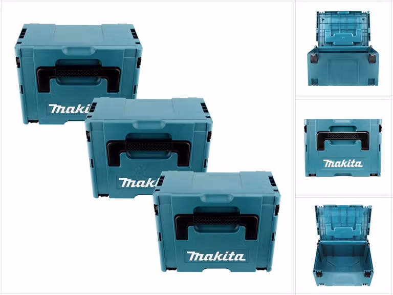 Makita Set di 3x Valigette Makpac 3