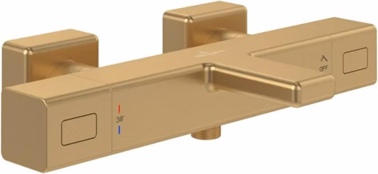 V&B V&B Termostato per vasca universale Taps& Fittings ek, regolatore incassato, montaggio a parete, oro spazzolato