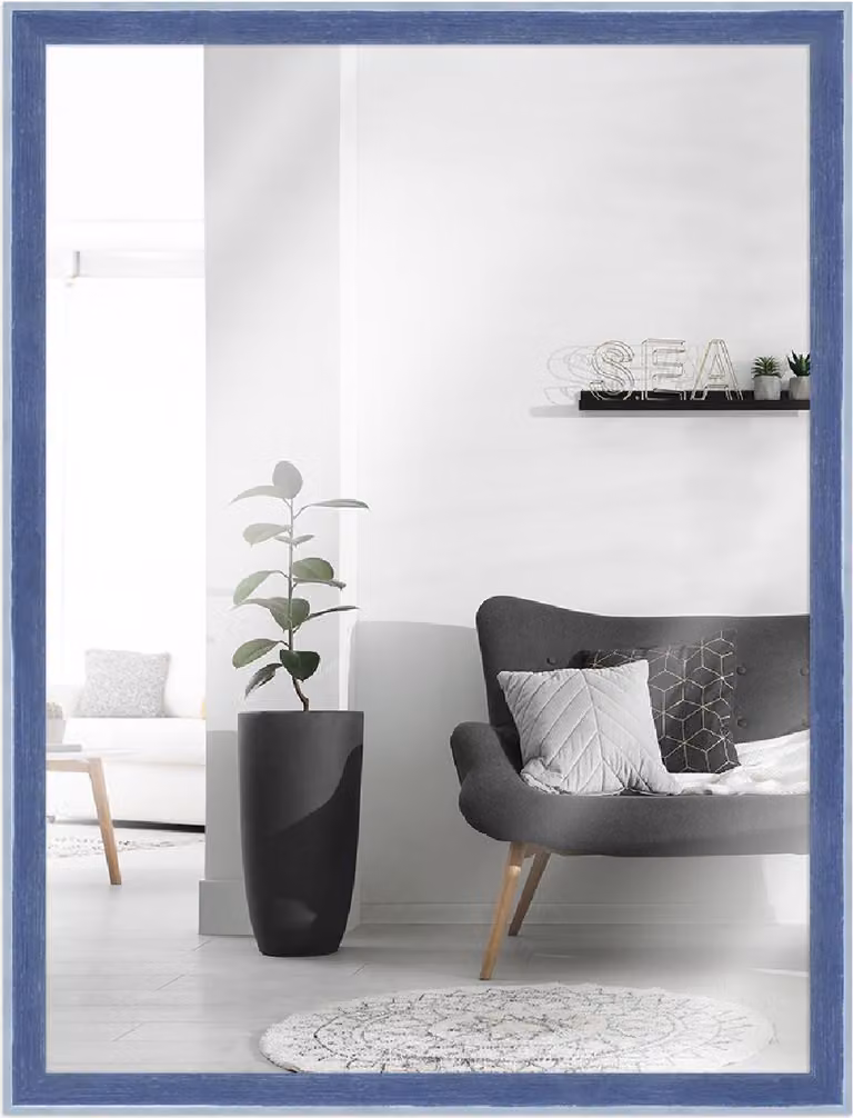 Cornice in legno blu MendeFrames H080 13x18 cm
