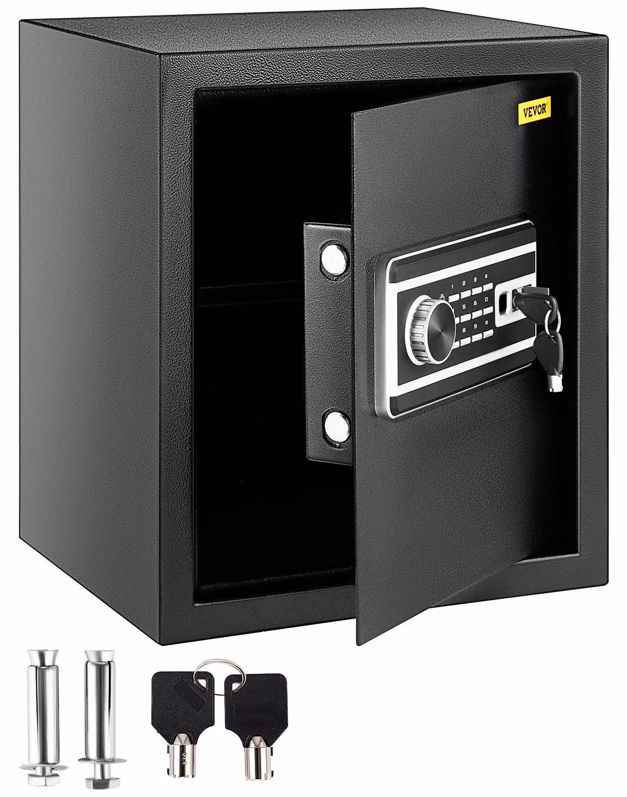 Cassaforte - Cassaforte blindata - Cassaforte di sicurezza - Cassaforte ignifuga - Serratura biometrica (con impronta digitale) - Capacità: 1,7 metri cubi