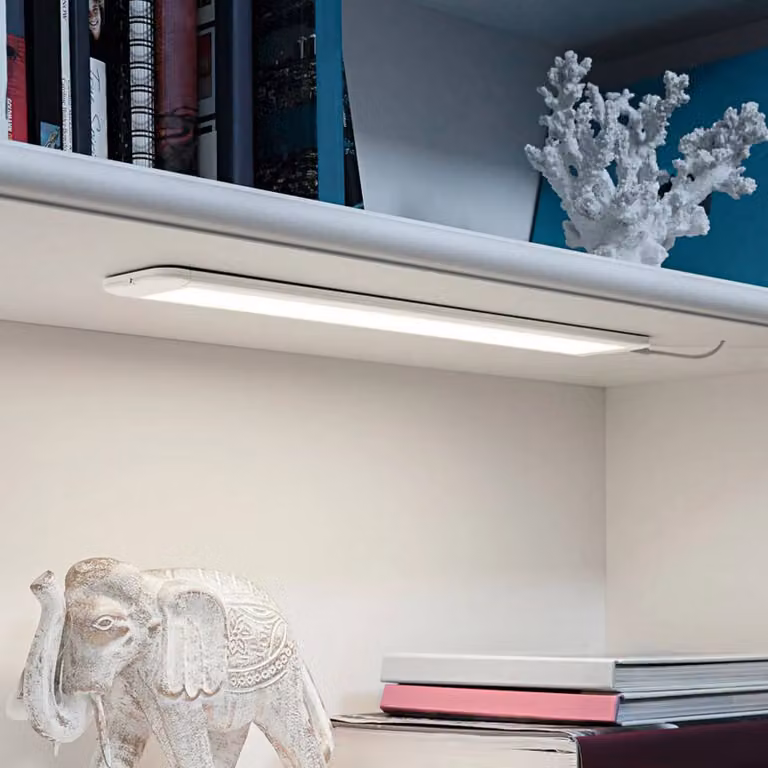 OSRAM SMART+ Lampada LED WiFi per mobili UNDERCABINET, bianca 50 cm dimmerabile, Bianco / Opale, Cucina, Alluminio, Moderno