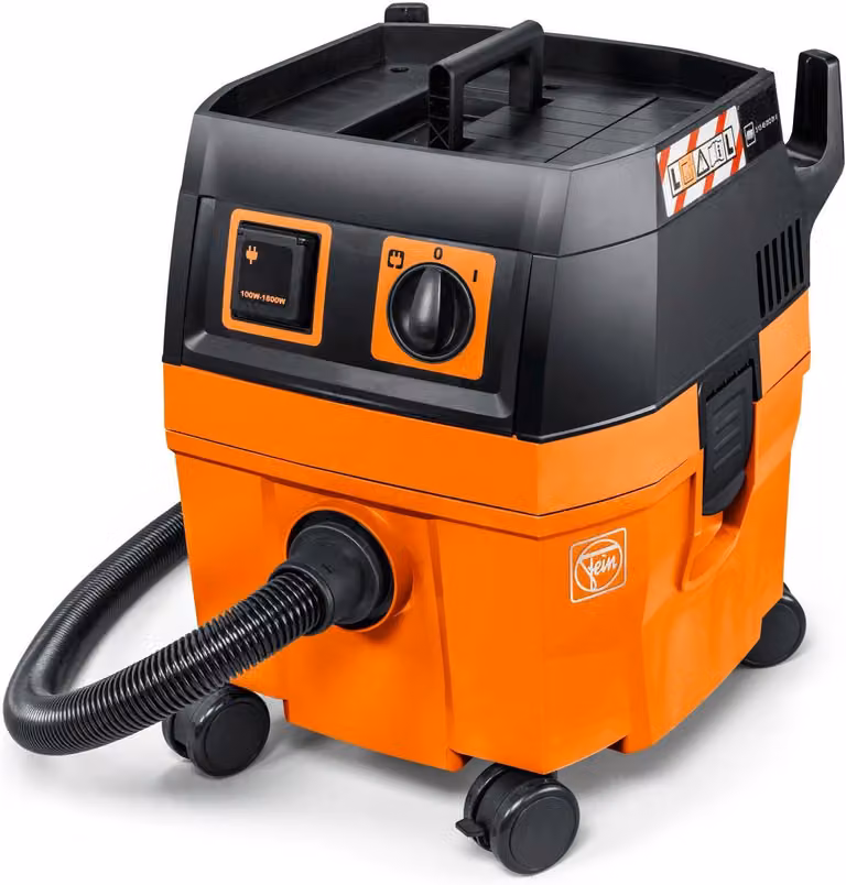 Aspirapolvere industriale professionale da 25 litri, adatto per cantieri e officine, con filtro per polveri di classe L