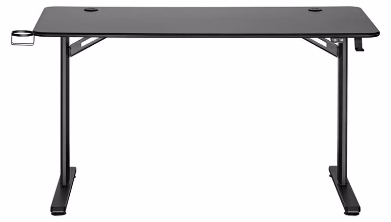 Scrivania da gioco Xantron® con LED 136x60cm scrivania da gioco nera