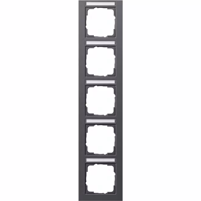 Gira 111523 Cornice di copertura a 5 moduli BSF verticale Gira E2 antracite