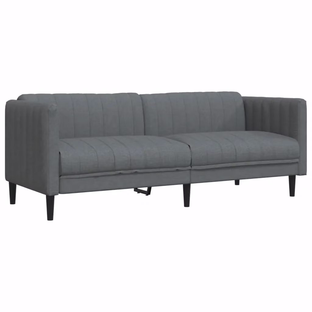 Divano letto moderno vidaXL in tessuto grigio con funzione notte L: 193 cm, P: 76,5 cm, H: 74,5 cm – 2