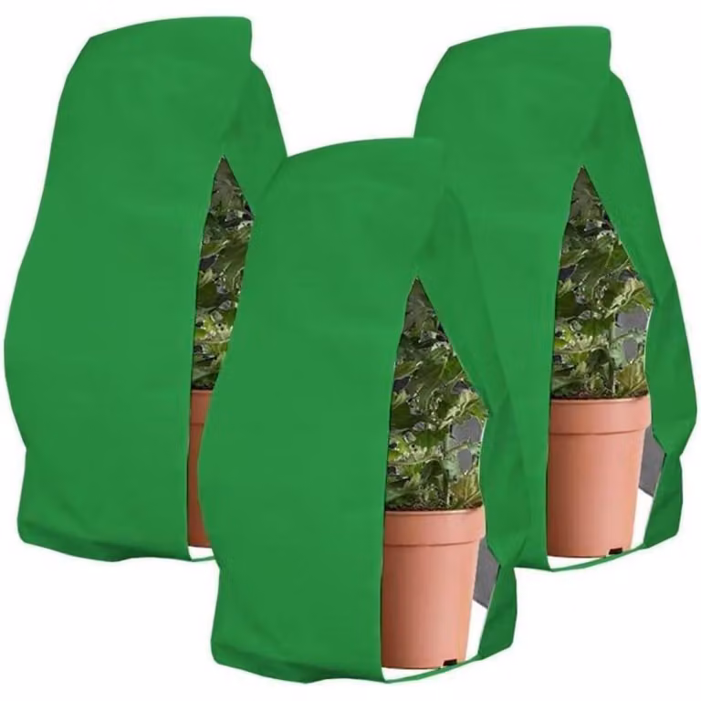 Copertura protettiva per piante, confezione da 3 pezzi, dimensioni 80x120 cm, colore verde