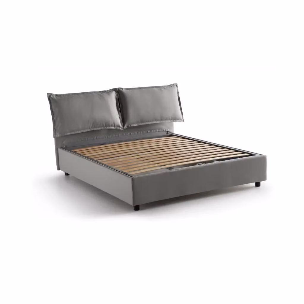 Letto Matrimoniale Anjin Talamo Italia con Contenitore Alzabile Grigio L/P/H: 160 x 190 x 175 cm – 2