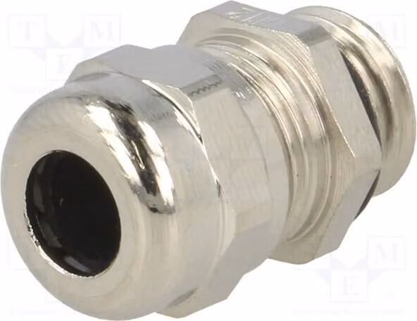 1 x Raccordo per cavo, filettatura M12, grado di protezione IP68, materiale: ottone, modello 2512 n