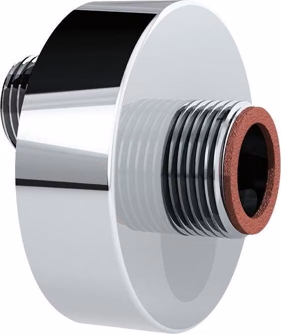 Raccordi a S Delabie M1/2" M3/4" sotto rosetta, MA 11mm, 2 pezzi