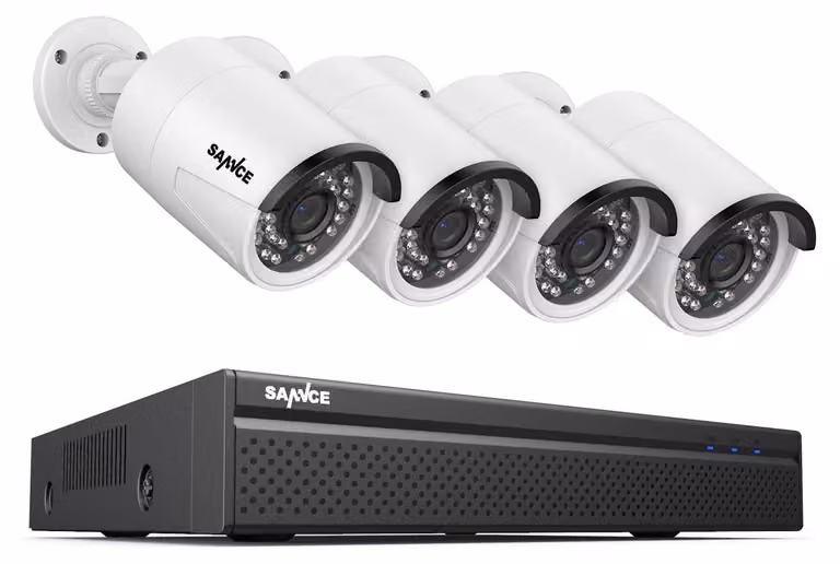 Kit di telecamere di sicurezza - Sistema di videosorveglianza - Telecamera IP - Telecamera di sorveglianza - Videosorveglianza