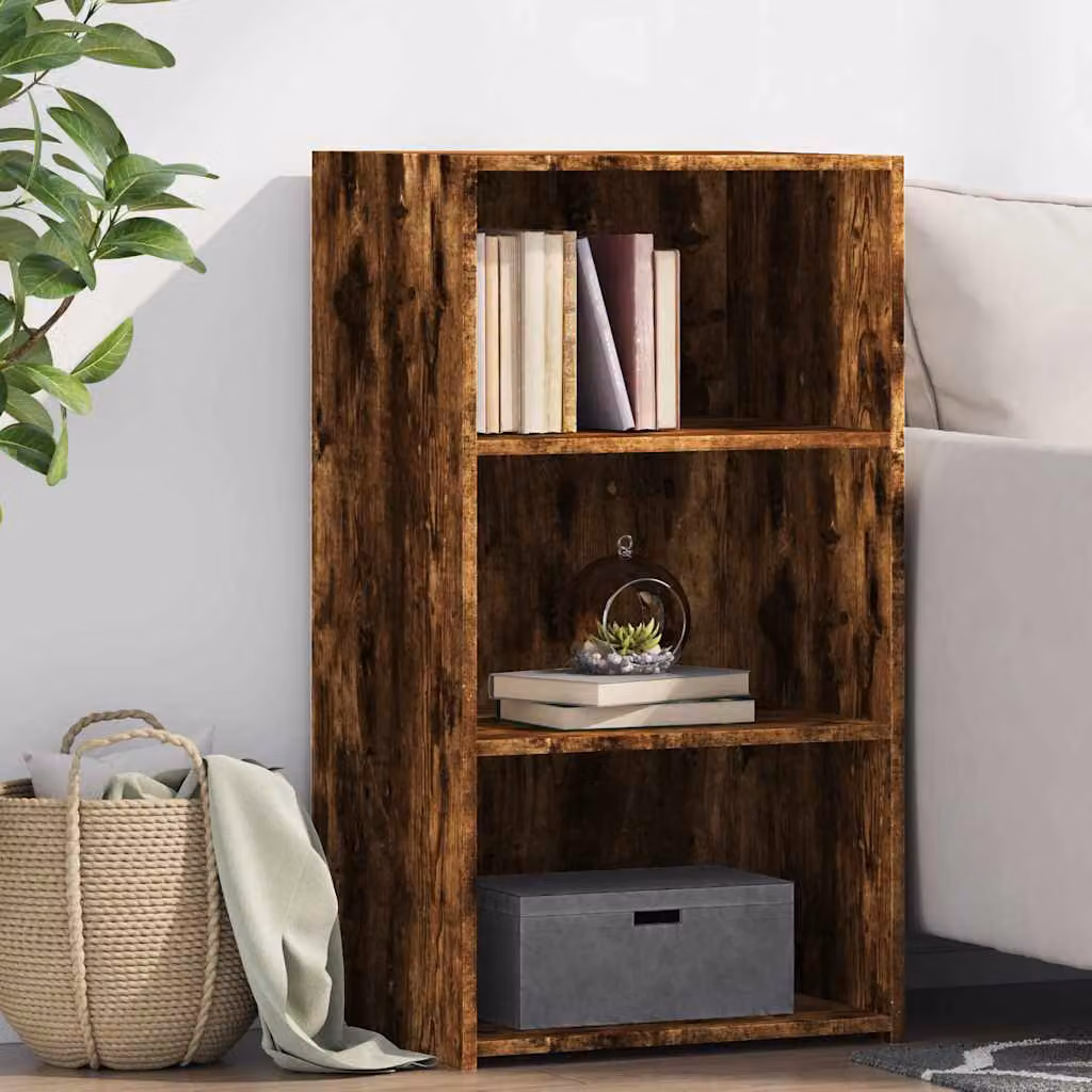 Credenza moderna vidaXL in legno Rovere Fumo, L: 50 cm, P: 41 cm, H: 93 cm