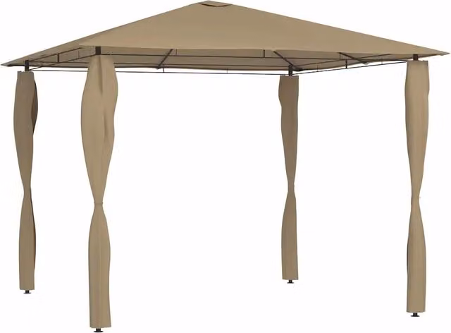 Gazebo con Montanti Rivestiti 3x3x2,6 m Talpa 160 g/m² 313606