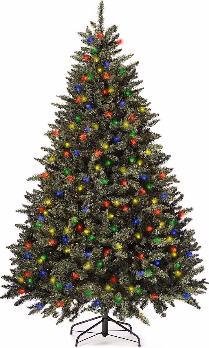 Royal Christmas® Albero di Natale artificiale Washington 150 cm | Illuminazione LED multicolore