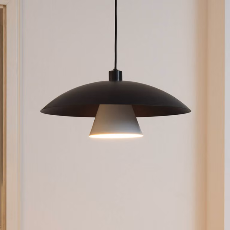 OSRAM Lampada a sospensione Decor Flying Mushroom, dimmerabile, Nero, Cucina, Metallo, Moderno, Lampada a sospensione