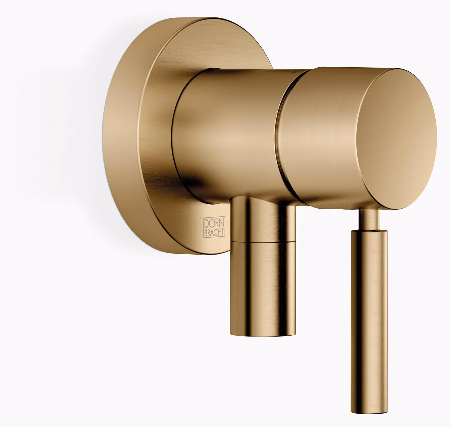 Dornbracht mitigeur monocommandé encastré avec plaques de recouvrement D. 80mm, avec raccord de douche intégré, 36046660-39, 36046660-39