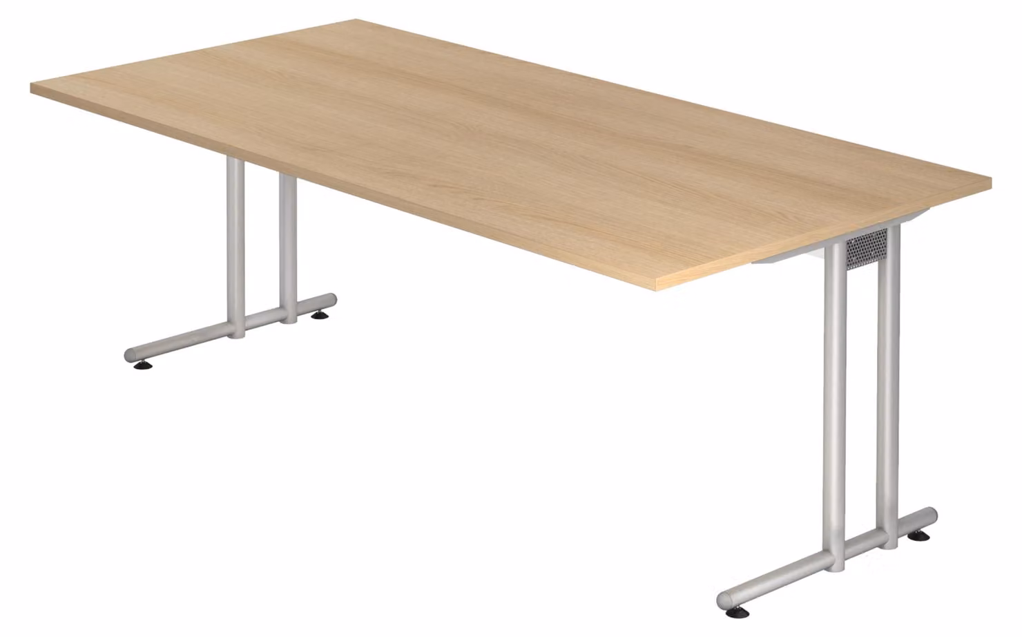 bümö Scrivania Serie-N - Dimensioni: 200 x 100 cm, Decorazione: rovere