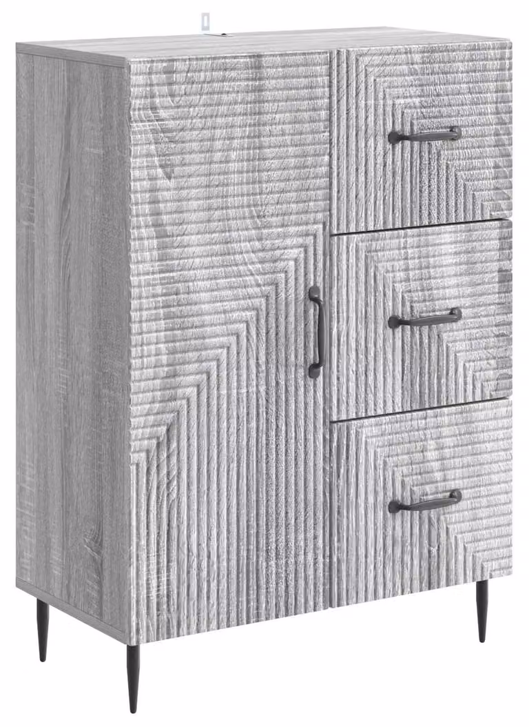 Credenza Grigio Sonoma 66 x 34,5 x 89,5 cm Legno ingegnerizzato