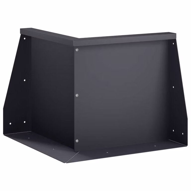 vidaXL Letto rialzato in acciaio color antracite L: 50 cm, P: 50 cm, H: 30 cm