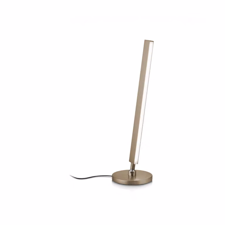 Knapstein Lampada da tavolo a LED Kosma, dimmerabile, Bronzo / Ottone antico, Soggiorno / Sala da pranzo, Ottone, Moderno, Lampada da tavolo LED