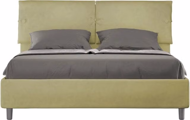 Letto Matrimoniale Sleeper GIORDANOSHOP in Tessuto Verde L: 160 cm, P: 200 cm, H: 110 cm